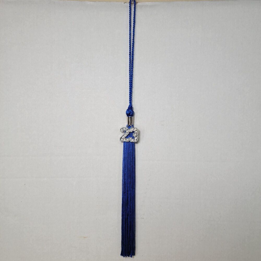 Oak Hall Large Royal Blue Tassel w/ Bling "23"
